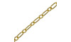 Corrente de Alumínio, Cartier Fígaro, 2,5mm, Ouro