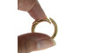 Fecho Argola para Chaveiro, 18mm, Ouro