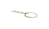 Argola para Chaveiro, 19mm, com Corrente, Prata