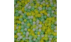 Miçangão, 6/0, Colorido Verde/Amarelo