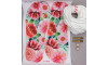 Kit Customização Completo - Modelo Inspiração DG com Lonita, Piercings e Cordão de Poliéster - Floral