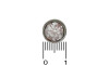 Piercing de Rebite, Ponto de Luz 8mm, Prata, Cristal