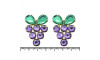 Piercing de Rebite, Banhado, Uva, Roxo/Verde