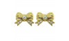 Piercing de Rebite, Laço, Ouro, Cristal