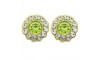 Piercing de Rebite, Flor Botão, Peridot