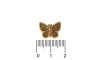 Piercing de Rebite, Borboletinha, Ouro, Glitter Dourado