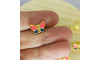 Piercing de Rebite, Borboletinha, Pink/Azul