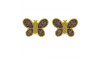 Piercing de Rebite, Borboleta Lilás com Glitter