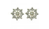 Piercing de Rebite, Mini Leme, Prata, Cristal