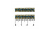 Piercing de Rebite, Ouro, Cristal/Blue Zircon