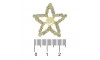 Piercing de Rebite, Banhado, Estrela, Pérola Creme/Strass Cristal