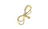 Piercing de Rebite, Laço, Ouro, Cristal