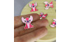 Piercing de Rebite, Stitch, Rosa Claro