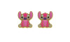 Piercing de Rebite, Stitch, Rosa/Rosa Claro/Roxo