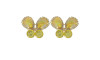 Piercing de Rebite, Banhado, Borboleta Sereia, Amarelo/Dourado