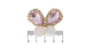 Piercing de Rebite, Banhado, Borboleta, Rosa