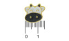 Piercing de Rebite, Vaquinha Rosto, Preto