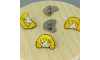 Piercing de Rebite, Hermione, Amarelo/Bege