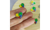 Piercing de Rebite, Coração Autismo, Colorido