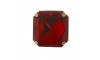 Piercing de Rebite, Quadrado, Vermelho