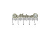 Piercing de Rebite, Noiva, Prata, Cristal