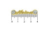 Piercing de Rebite, Noiva, Ouro, Cristal