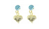 Piercing de Rebite com Pingente, Coração, Strass Tiffany