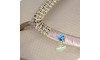 Piercing de Rebite com Pingente, Coração, Strass Tiffany