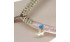 Piercing de Rebite com Pingente, Borboleta, Strass Tiffany