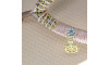 Piercing de Rebite com Pingente, Leme, Strass Cristal