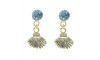 Piercing de Rebite com Pingente, Concha, Strass Tiffany
