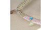 Piercing de Rebite com Pingente, Concha, Strass Tiffany