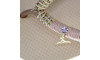 Piercing de Rebite com Pingente, Rabo de Sereia, Strass Rosa 