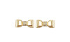 Kit Piercing Laço, Dourado
