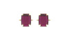 Piercing de Garra, Retângulo, Ouro, Rosa Pink