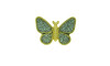 Passante, Borboleta, Ouro, Glitter Prata