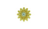 Passante, Flor, Ouro/Cristal