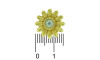Passante, Flor, Ouro/Cristal