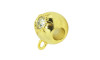 Passante com Argola, Ponto de Luz, Ouro, Cristal