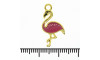 Pingente, Flamingo, Ouro