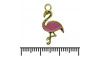 Pingente, Flamingo, Ouro