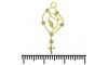 Pingente, Terço Nossa Senhora, Ouro, Cristal