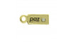 Pingente, Plaquinha Paz, Ouro/Cristal