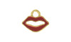 Pingente, Boca, Ouro, Vermelho
