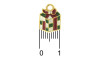 Pingente, Presente de Natal, Ouro, Branco/Vermelho/Verde