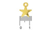 Pingente, Estrela, Ouro