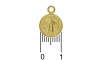 Pingente, Medalha São Bento, Ouro