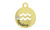 Pingente, Signo Aquário, Ouro