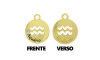 Pingente, Signo Aquário, Ouro