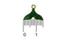 Pingente, Rabo de Sereia, Ouro/Verde